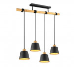 Trio-Lighting Harris  4-pc E27 black/gold piekaramā lampa