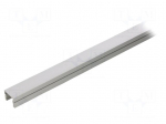 Profiles for LED modules | silver | L: 1m | PDS-4-PLUS | aluminium