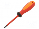 Screwdriver: insulated | Torx&reg; | TX15 | Blade length: 80mm | 1kVAC