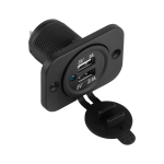 Auto- ja mootorrattatooted, elektroonika, navigatsioon, CB raadio // Auto elektroonikakomponendid : Installatsioonikaablid : Kaitsealused : &Uuml;hendused // Ładowarka samochodowa 2xUSB do montażu 3100 mA Homologacja E24