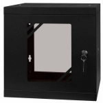 Stalflex Riiulikapp 10" 6U  300mm  Klaasuks  Must RC10-6U-300GB