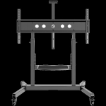 ONKRON Mobile TV Stand Rolling TV Cart for 50 to 100-Inch Screens up to 120 kg, black