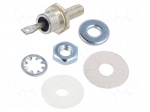 Diode: Zener | 10W | 150V | DO4 | screw type | bulk | cathode to stud