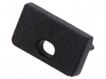 Cap for LED profiles | black | 20pcs | ABS | SLIM8