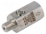 Snubber adjustable | NPT 1/4" | steel CrNi 1.4571 | max.120&deg;C