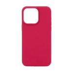 Back panel cover Evelatus Apple iPhone 15 Pro Max Premium Magsafe Soft Touch Silicone Case New Function Rose Red