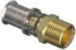 Male straight 20x&frac12;" metal, M5, Wavin