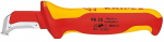 Knipex Kabelmantelmesser 009855 Metallic, Red, Yellow Fixed blade knife