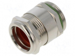 Cable gland | PG21 | IP68 | brass | metallic