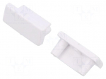 Cap for LED profiles | white | 20pcs | ABS | BEGTON12