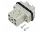 Connector: HDC | contact insert | male | CQ | PIN: 4 | 40A | 600V | 4+PE