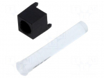 Fiber for LED | &Oslash;4.6mm | L: 25.4mm | round | Front: convex | flexible