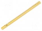 Test probe socket | gold-plated | KS-112 | soldered | L: 35mm