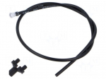 Fiber for LED | &Oslash;4.2mm | L: 228.6mm | round | Front: convex | SMFLP