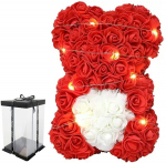 Tooted koju ja aeda // &Otilde;ues | Aiam&ouml;&ouml;bel // BQ54 Miś z r&oacute;ż z sercem 23cm led