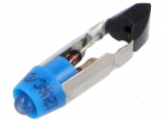 LED lamp | blue | T5,5K | 12VDC | 12VAC | plastic | 3mm | -20&divide;60&deg;C