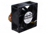 Fan: DC | axial | 24VDC | 80x80x32mm | 147m3/h | 57dBA | ball | 9700rpm