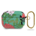 Back panel cover Guess  Guess GUACAPTPUBKFL01 AirPods Pro cover green/green N.1 Flower Collection