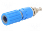Laboratory connector: 4mm banana | socket | 30VAC | 60VDC | 36A | blue