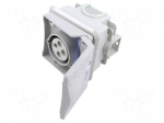 Connector: AC supply 3-phase | socket | female | 16A | 415VAC | Design