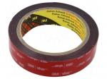 Tape: fixing | W: 25mm | L: 5.5m | Thk: 0.4mm | acrylic | 121&deg;C,max.149&deg;C