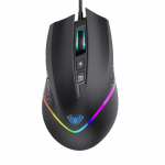 Aula SF805 Multi-Color backlight Wired Gaming Optical mouse/ 7 buttons/ 800-6400dp/i 4000FPS/ 32ips/ Black