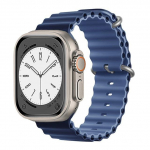 Riff "Ocean" silicone band for Apple iWach series 42 /44 /45 /49 mm Deep navy