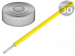 Wire | LifY-Toy | stranded | Cu | 0.04mm2 | PVC | yellow | 60V | 10m | Class: 5