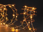MIRA LED - 8 x 300 cm - 80 arizona white lamps - copper wire - 3 V