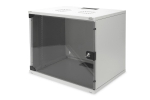 19" 9U SOHO Digitus wall-mounted cabinet, grey, glass door