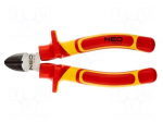 Pliers | side,cutting,insulated | 160mm | chrom-nickel steel