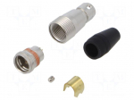 Connector: circular | push-pull | plug | PIN: 6 | 1A | HR25 | gold-plated