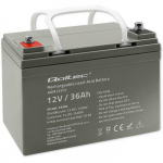 Qoltec  AGM battery | 12V | 36Ah | Maintenance-free | Efficient| LongLife | for UPS, scooter