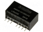 Converter: DC/DC | 3W | Uin: 9&divide;18VDC | Uout: 12VDC | Uout2: -12VDC | SIP8