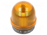 Signaller: lighting | continuous light | orange | 12&divide;230VDC | IP65