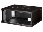 Enclosure: rack cabinet | Standard: 19" | SOHO PRO | 4U | black