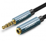 Converter Ugreen Universal adapter mini jack 3.5mm 0.5m Blue