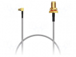 Cable | MMCX male,SMA female | brown | -40&divide;125&deg;C | 0&divide;3GHz | 100mm | 50&Omega;