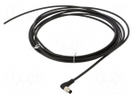 Cable: for sensors/automation | M8 | PIN: 4 | angled | 5m | plug | 60VDC