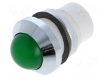 Indicator: LED | prominent | green | 24&divide;28VDC | 24&divide;28VAC | &Oslash;22mm | IP67