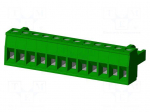 Connector: pluggable terminal block | plug | female | 12A | 300V | 1x12