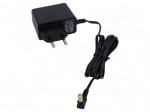 Power supply: switching | mains,plug-in | 15VDC | 1A | 15W | 84% | angled