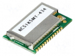 Module: RF | 434MHz | -112dBm | 2.2&divide;3.6VDC | 20dBm | Mounting: SMD