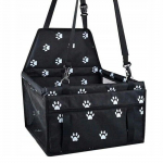 Another product iLike  Small Dog & Cat Car Travel Carrier Waterproof & Foldable Black Paw Print