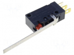 Microswitch SNAP ACTION | with lever | SPDT | 0.1A/125VAC | ON-(ON)