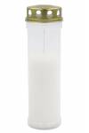 Candela Memorial Candle With Cap White