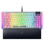 Computer keyboard Razer  Hot-swappable Mechanical Gaming Keyboard | BlackWidow V4 75% | Gaming Keyboard | Wired | US | Phantom White Edition | USB Type-C |  Mechanical Switches (Tactile)