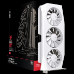 XFX Mercury AMD Radeon RX 9060XT OC White Gaming Edition with 16GB GDDR6 HDMI 2xDP, AMD RDNA 4