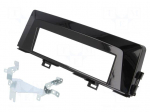 Radio mounting frame | Kia | 1 DIN | black gloss