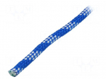 Rope | polypropylene | &Oslash;rope: 10mm | L: 25m | with a core | blue